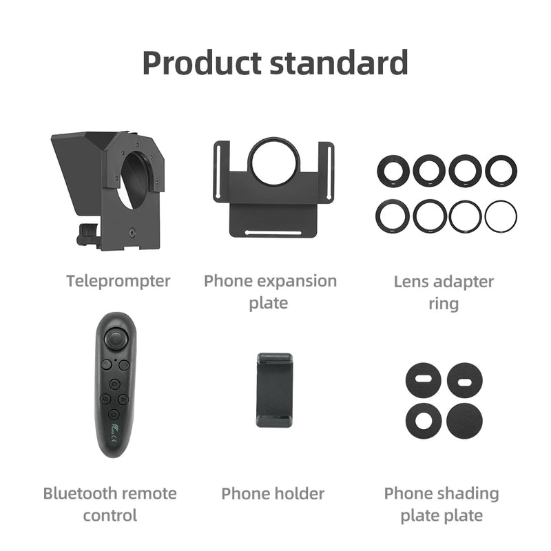 Teleprompter para Smartphones e DSLRs com Controle Remoto