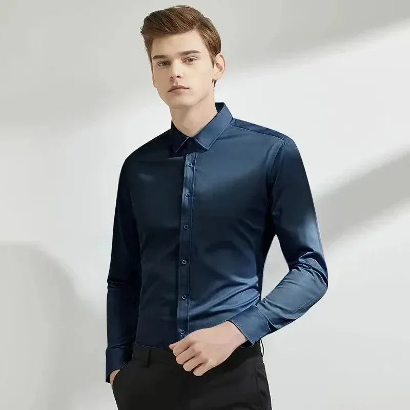 Camisa Social Slim Tech - Anti Amassado
