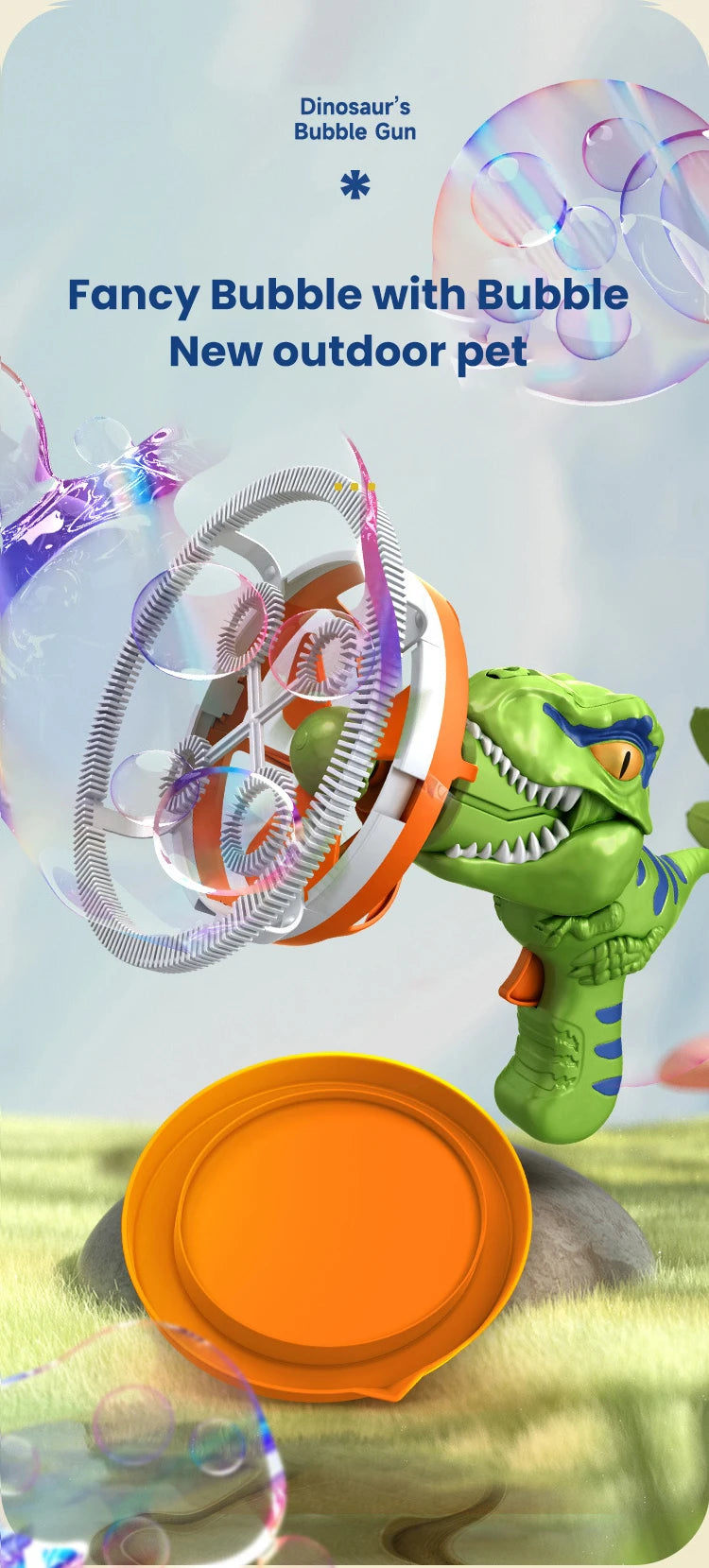 Bolhassauro Rex BM - Bolhas jurássicas que fazem a diversão!✅