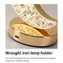 Luminária Mesa LED Cristal Luxo 3 Tons Touch✅