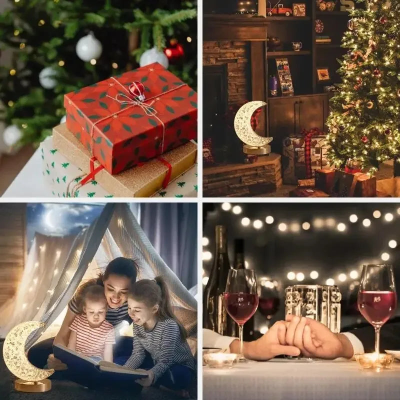 Luminária Mesa LED Cristal Luxo 3 Tons Touch✅