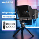 Teleprompter para Smartphones e DSLRs com Controle Remoto