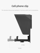 Teleprompter para Smartphones e DSLRs com Controle Remoto