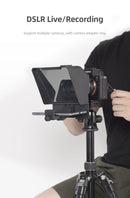 Teleprompter para Smartphones e DSLRs com Controle Remoto