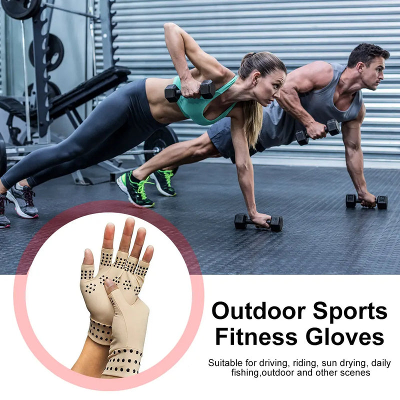 Diga Adeus às Dores nas Mãos: Luvas Magnéticas de Compressão para Alívio Imediato da Artrite✅