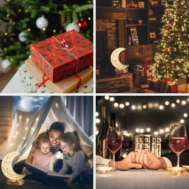 Luminária Mesa LED Cristal Luxo 3 Tons Touch✅