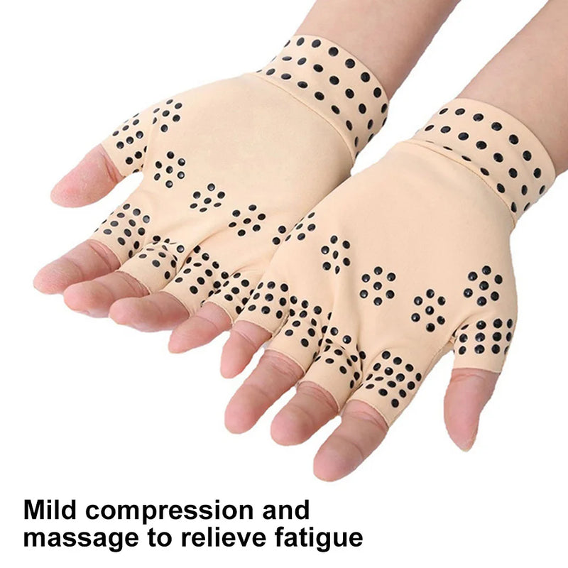 Diga Adeus às Dores nas Mãos: Luvas Magnéticas de Compressão para Alívio Imediato da Artrite✅